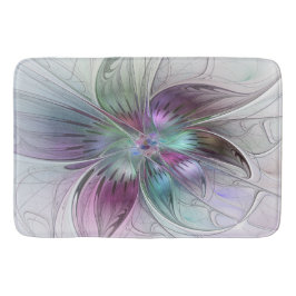 Abstrakte Blume Modernes Fraktal Kunst, Dichtung u Badematte