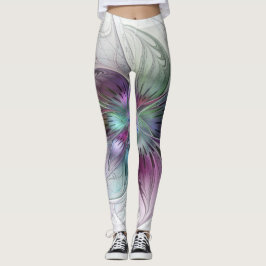 Abstrakte Blume Modernes Fraktal Kunst, Dichtung u Leggings