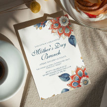 Abstrakte Blume Muttertagsbrunch