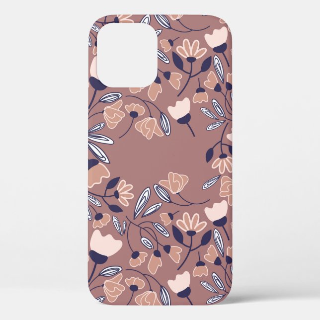 Abstrakte Blume nahtlos. Farbiger Backgor Case-Mate iPhone Hülle (Rückseite)
