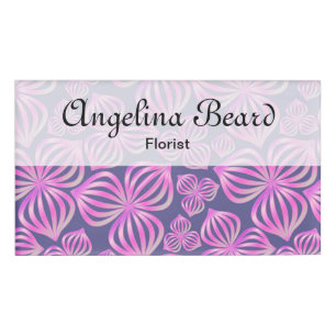abstrakte Blume nahtlos pink blau + Ihre Ideen Namenschild
