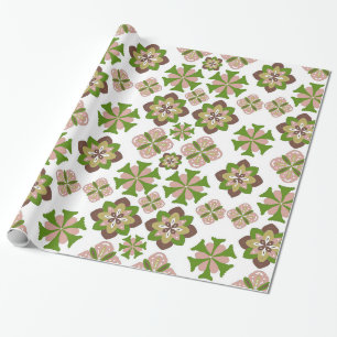 Abstrakte Blume nahtlose Muster Geschenkpapier