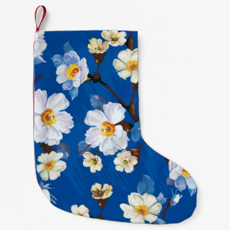 Abstrakte Blume nahtloser Musterhintergrund. Elega Kleiner Weihnachtsstrumpf