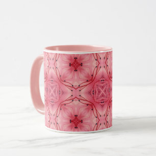Abstrakte Blume Petals in Weich-Korallen rosa Tasse