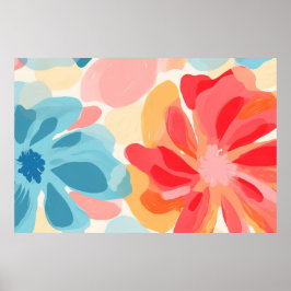 Abstrakte Blume Poster