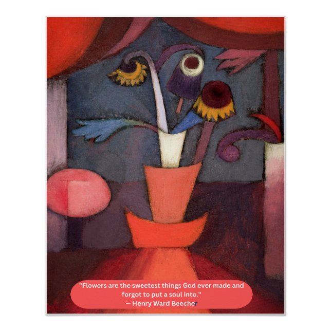 Abstrakte Blume Poster (Vorderseite)