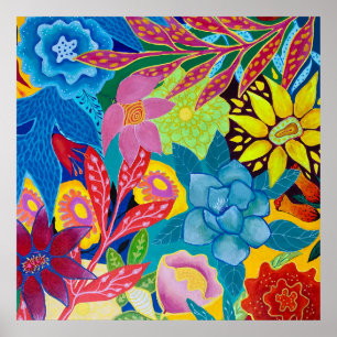 Abstrakte Blume Poster