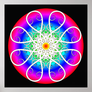 Abstrakte Blume Poster