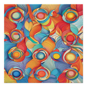 Abstrakte Blume Poster