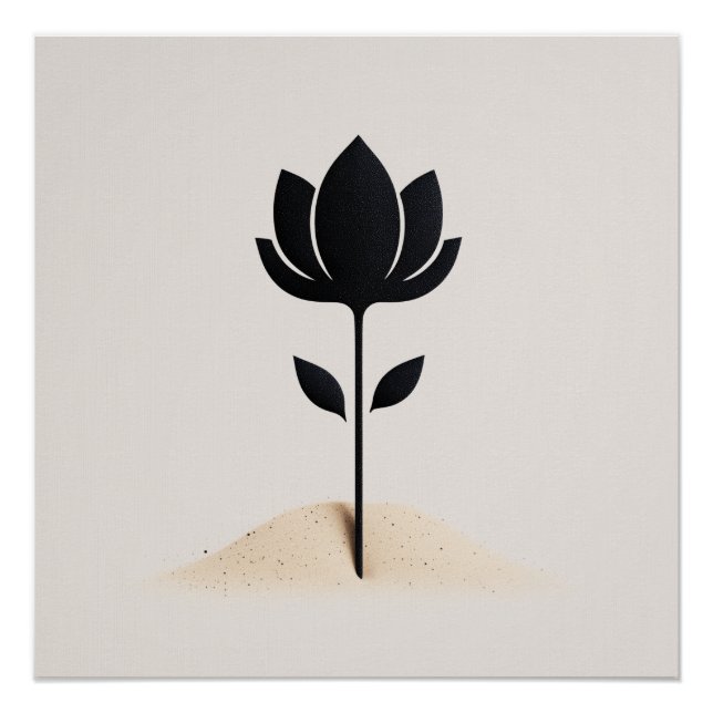 Abstrakte Blume Poster (Vorderseite)