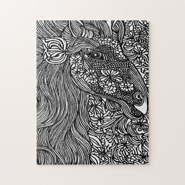 Abstrakte Blume Puzzle (Vertikal)