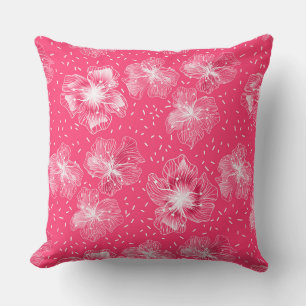 Abstrakte Blume Retro Kissen