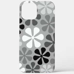 Abstrakte Blume Schwarz-weiß Grau Case-Mate iPhone Hülle