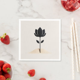 Abstrakte Blume Serviette