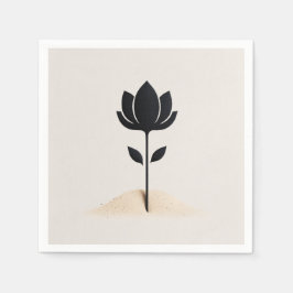 Abstrakte Blume Serviette