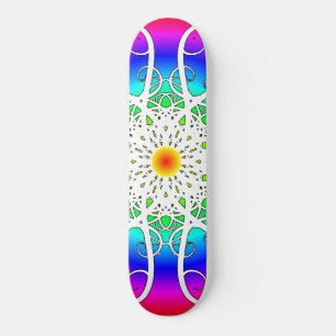 Abstrakte Blume Skateboard