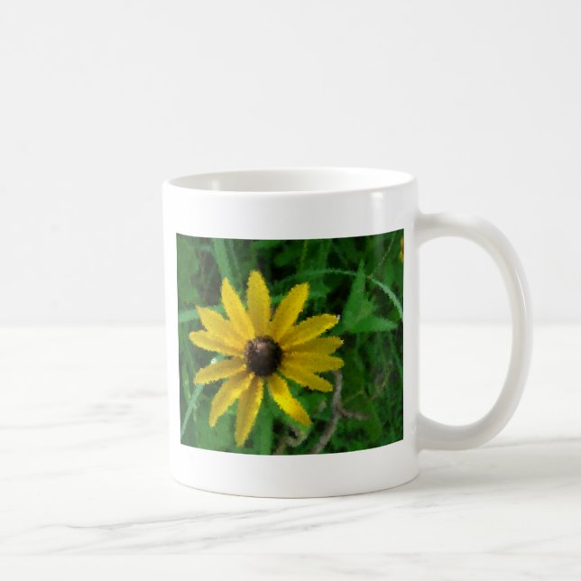Abstrakte Blume Tasse (Rechts)