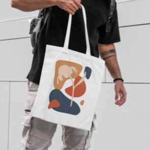 Abstrakte Blume Tote Tasche