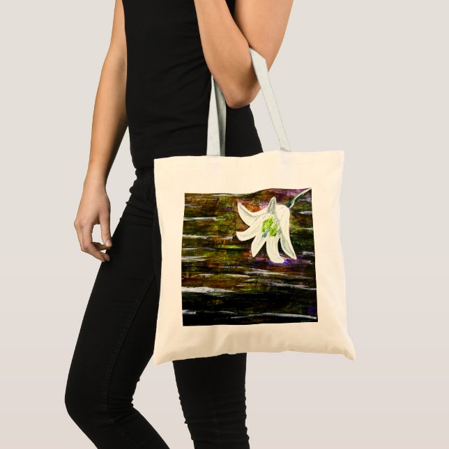 Abstrakte Blume Tragetasche (Vorderseite (Produkt))