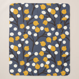 Abstrakte Blume und Blätter Sherpadecke