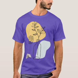 Abstrakte Blume Vase 4 T-Shirt