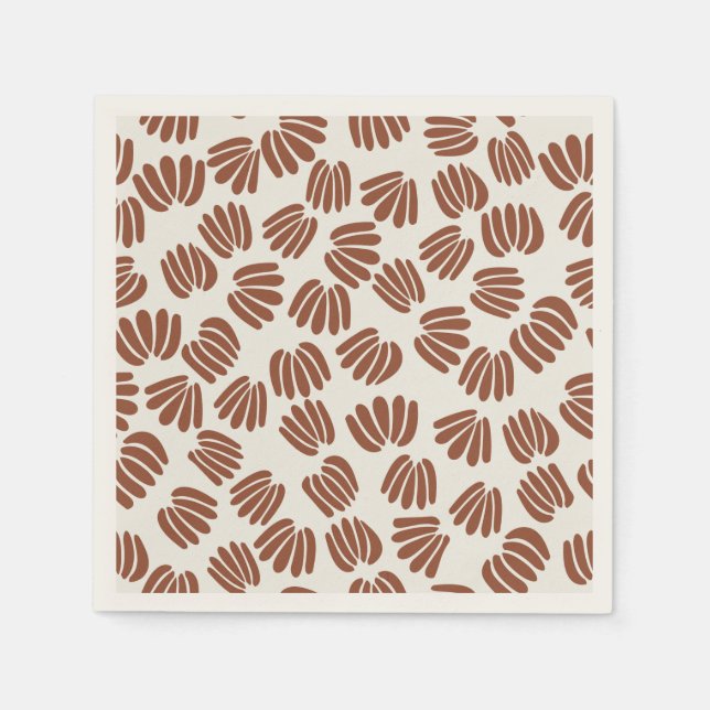 Abstrakte Blume VI Serviette (Vorderseite)
