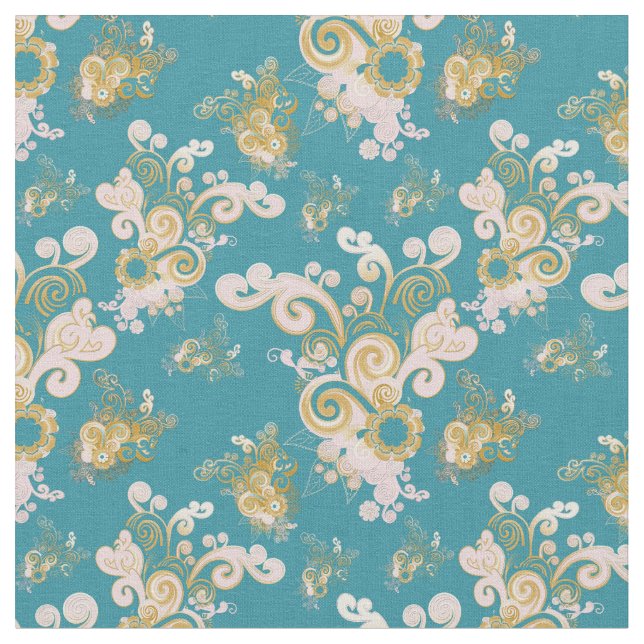 Abstrakte Blume wiederholen Stoff (Nahaufnahme)