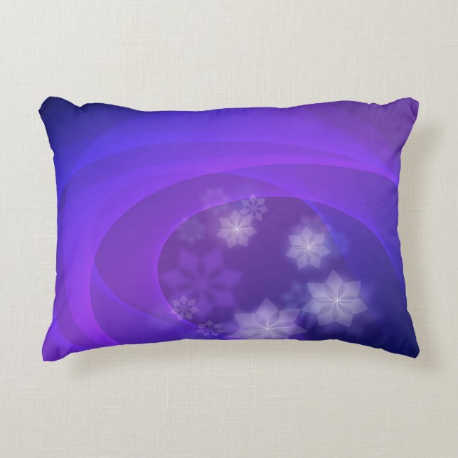 Abstrakte Blume zum Hintergrund des gefalteten Ind Dekokissen (Vorderseite)