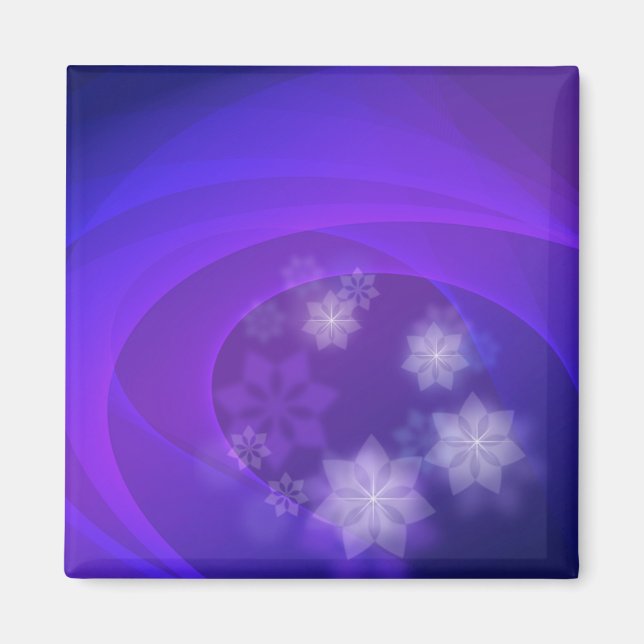 Abstrakte Blume zum Hintergrund des gefalteten Ind Magnet (Vorne)