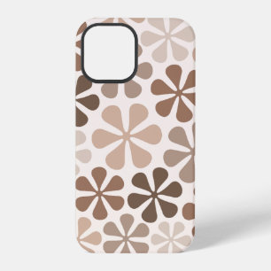 Abstrakte Blumen (B) Braun Beige Creme iPhone 12 Pro Hülle