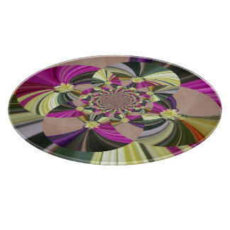 Abstrakte Blumen Blumenmuster Schneidebrett