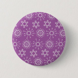 Abstrakte Blumen Button
