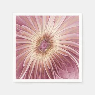 Abstrakte Blumen-Fraktal-Kunst und Schattierungen  Serviette