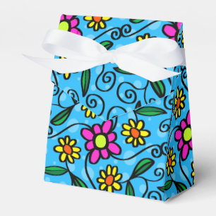 Abstrakte Blumen Geschenkbox Geschenkschachtel