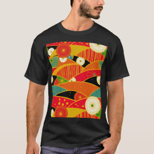 Abstrakte Blumen T-Shirt