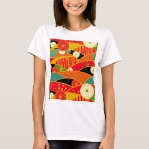 Abstrakte Blumen T-Shirt