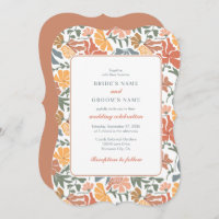 Abstrakte Blumen & Vögel Mitte Jahrhundert Moderne