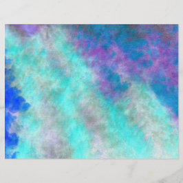 Abstrakte Blumenart Aquamarin Blaues Lila Entwerfe