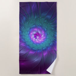 Abstrakte Blumenbeauty Fraktal Kunst, Dichtung und Strandtuch