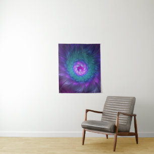 Abstrakte Blumenbeauty Fraktal Kunst, Dichtung und Wandteppich