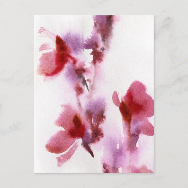 Abstrakte Blumenbilder 3 Postkarte (Vorderseite)