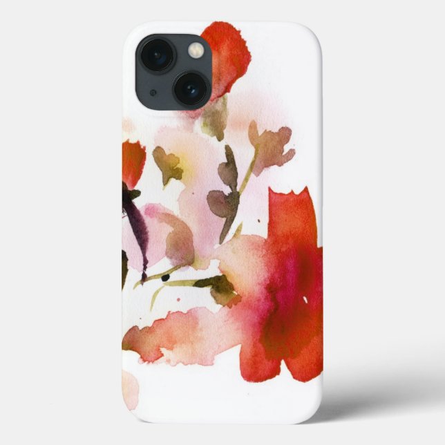 Abstrakte Blumenbilder in Aquarellen Case-Mate iPhone Hülle (Rückseite)