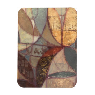 Abstrakte Blumenblatt-Malerei vom Normannen Wyatt Magnet