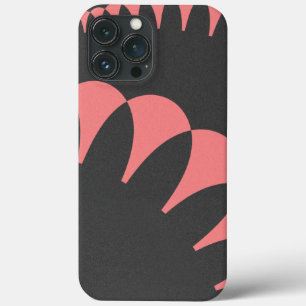 Abstrakte Blumenblätter Rosa und Grau Elegant Case-Mate iPhone Hülle