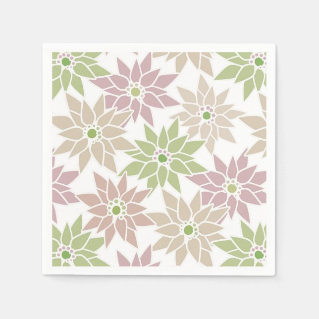 Abstrakte blumengeschmückte Blume romantischer Car Serviette (Vorderseite)