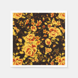 Abstrakte Blumenglastextur Serviette