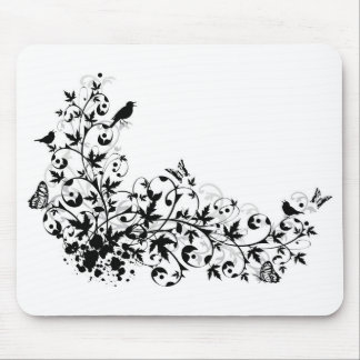 abstrakte Blumengrenze Mousepad