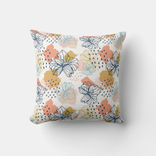 Abstrakte Blumenharmonie Kissen