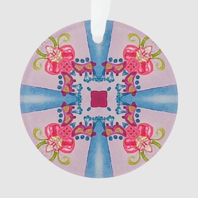 Abstrakte Blumenkreuz Ornament (Vorderseite)