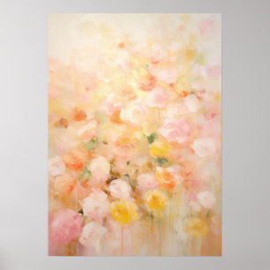 Abstrakte Blumenkunst Poster